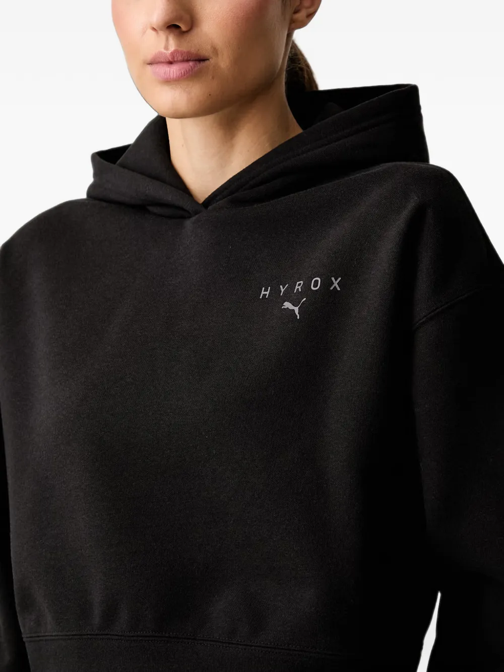 PUMA x Hyrox hoodie met logo-print Zwart
