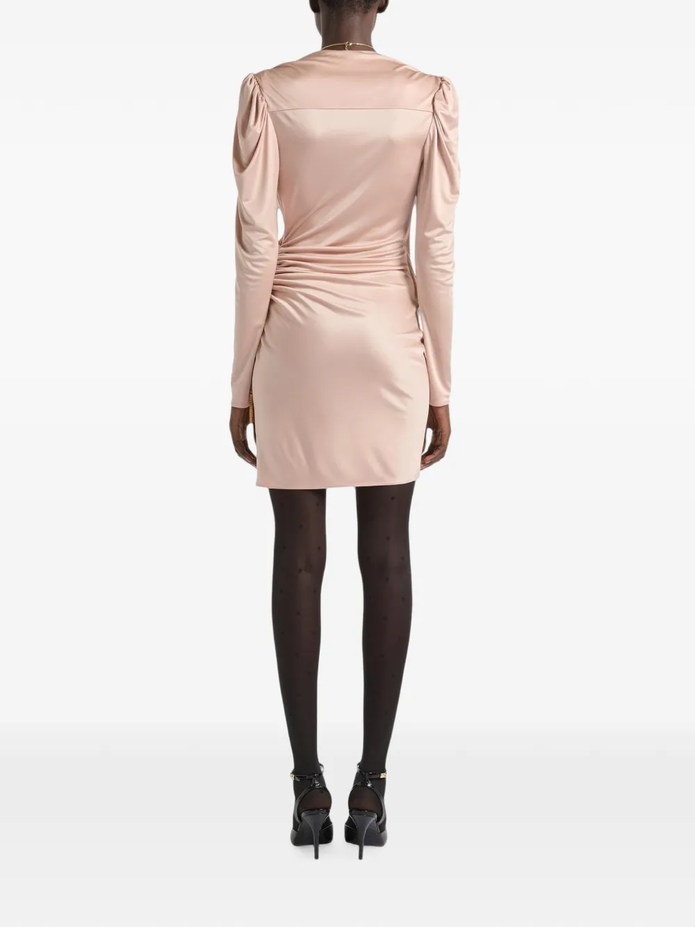 Balmain Gedrapeerde jersey jurk Roze