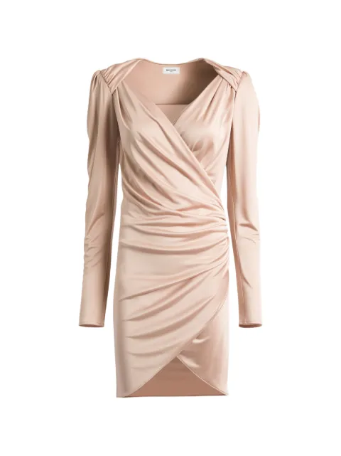 Balmain draped flowing jersey dress