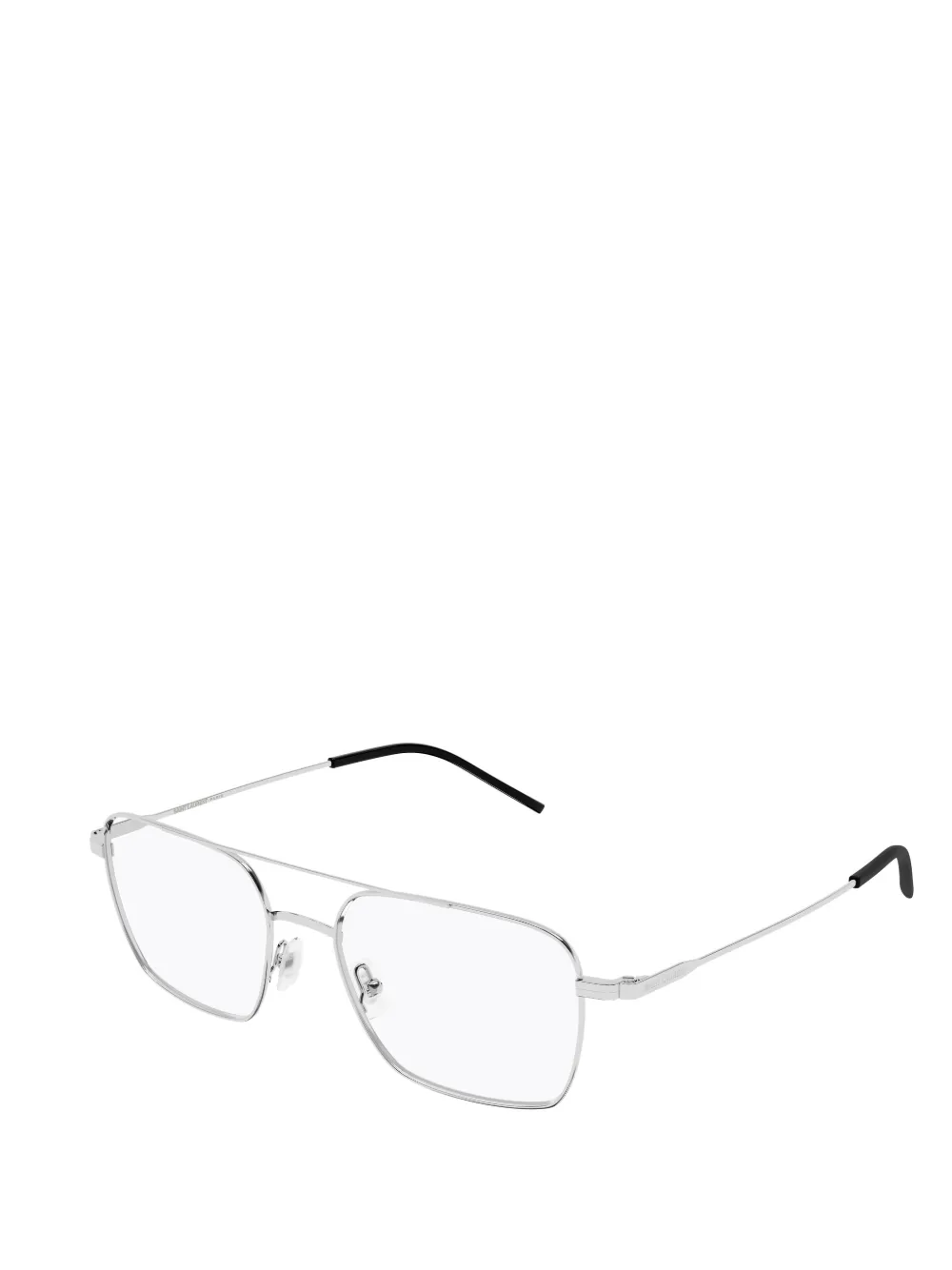 Saint Laurent Eyewear Bril met dubbele neusbrug Zilver