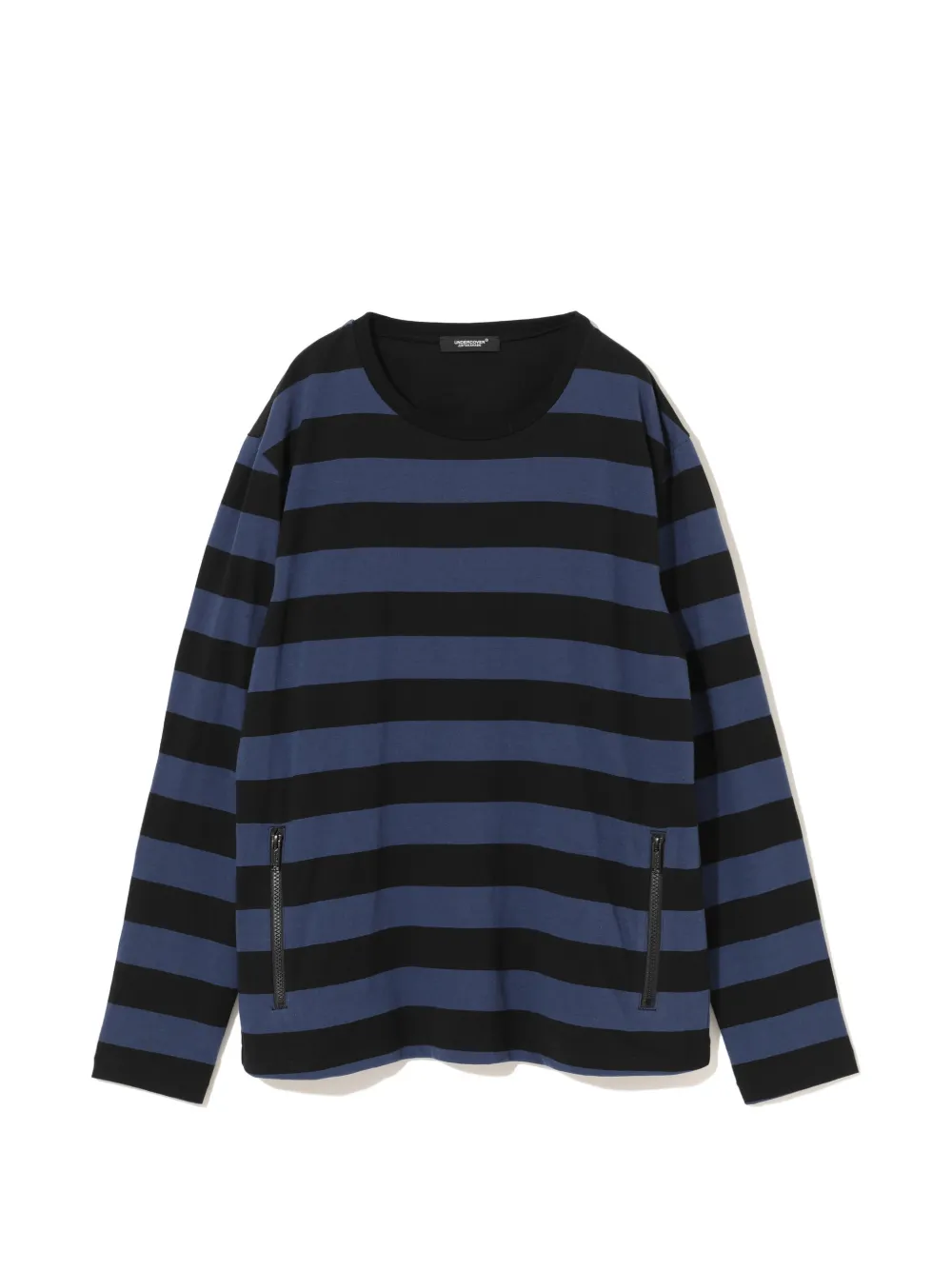 Undercover striped zip-detail sweater