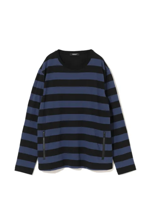 Undercover striped zip-detail sweater