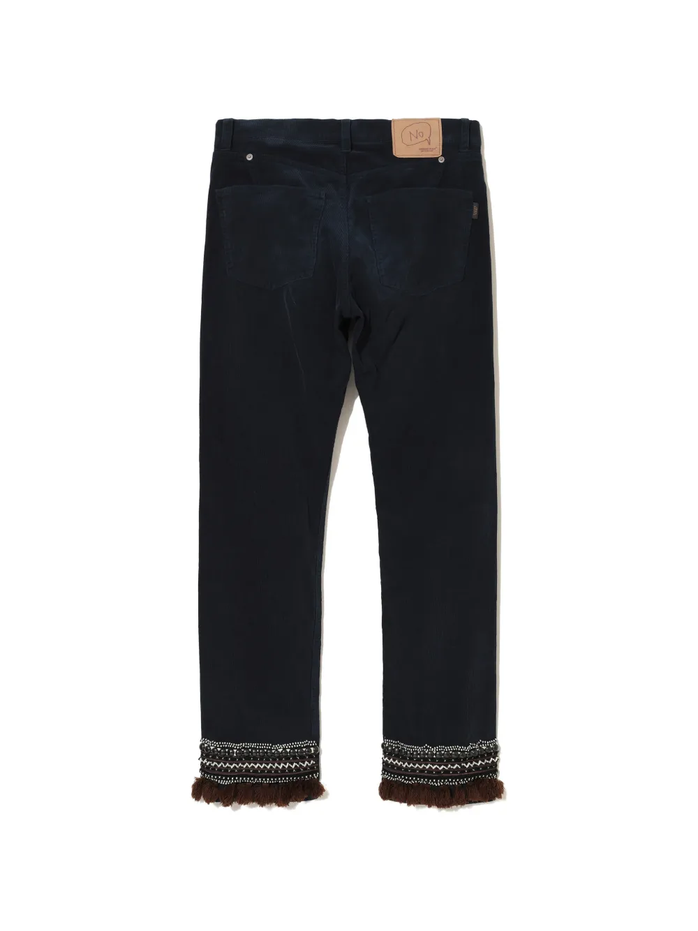 Undercover Verfraaide broek met kwastjesafwerking Blauw