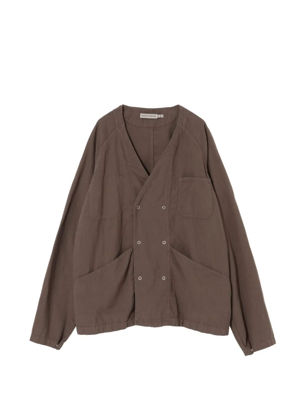 Undercover double-breasted collarless jacket
