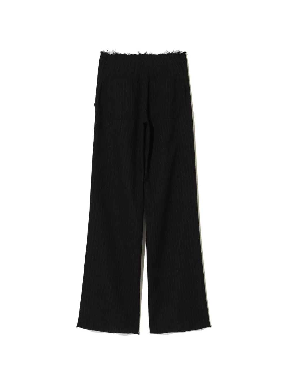 Undercover Gerafelde broek met krijtstreep Zwart