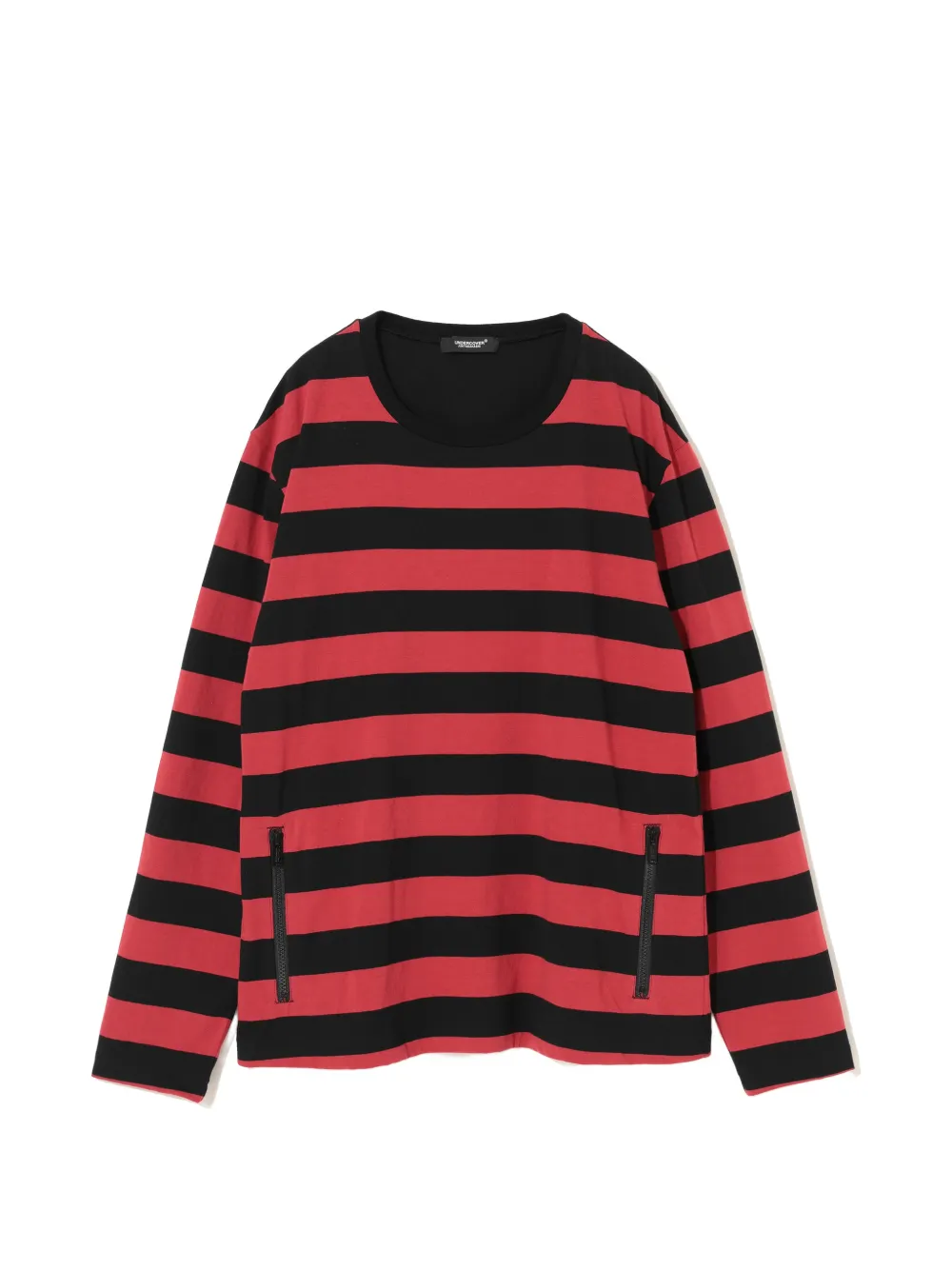 Undercover striped zip-detail sweater