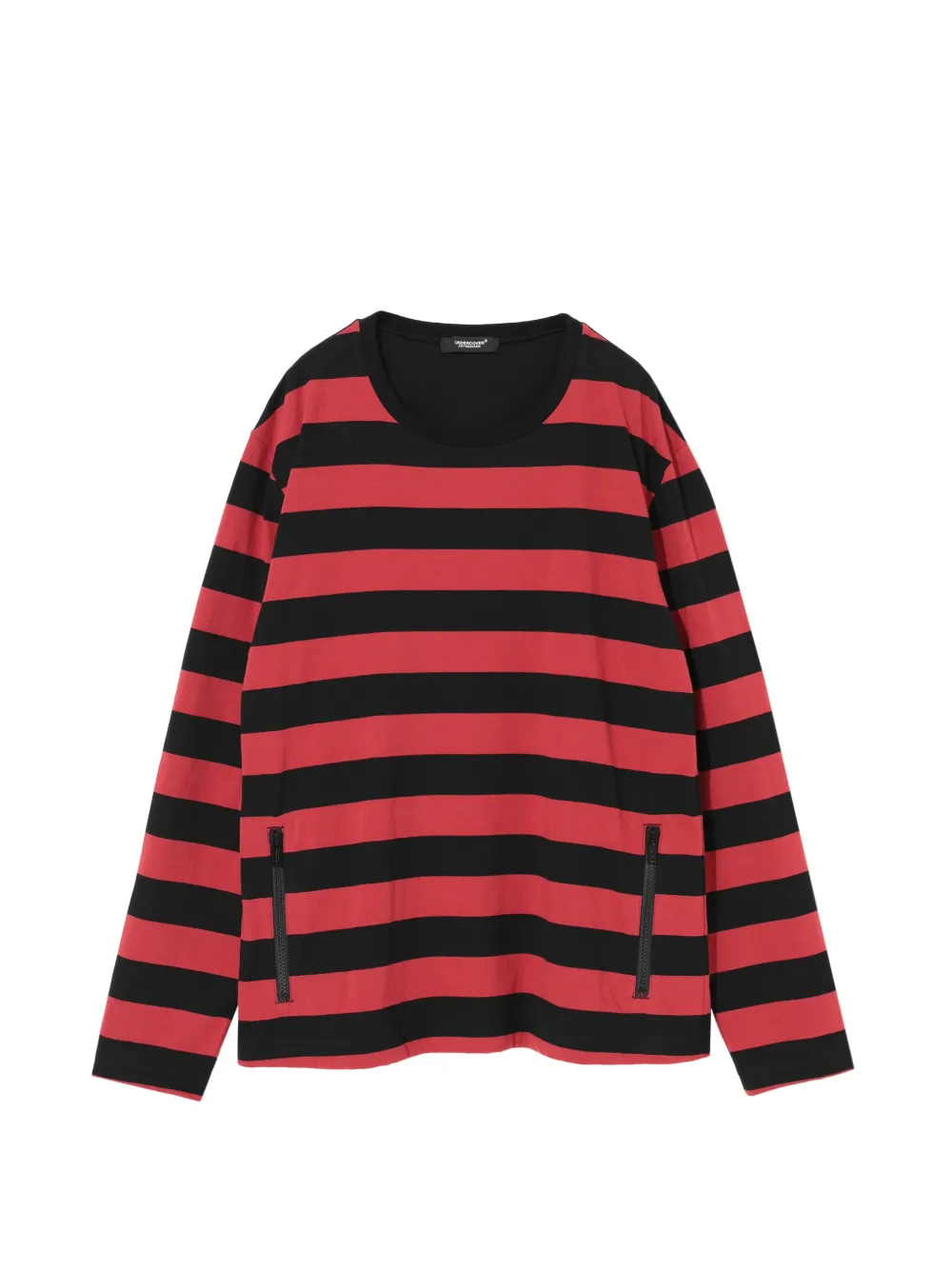 Undercover striped zip-detail sweater