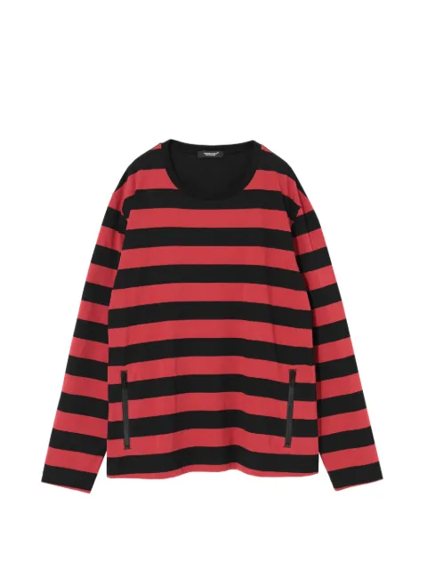 Undercover striped zip-detail sweater