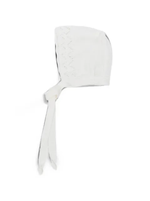 Bébé di Almy pointelle-knit bonnet