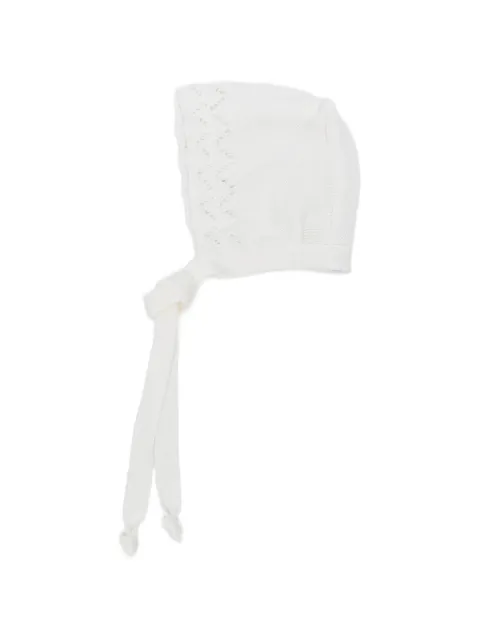 Bébé di Almy pointelle-knit bonnet