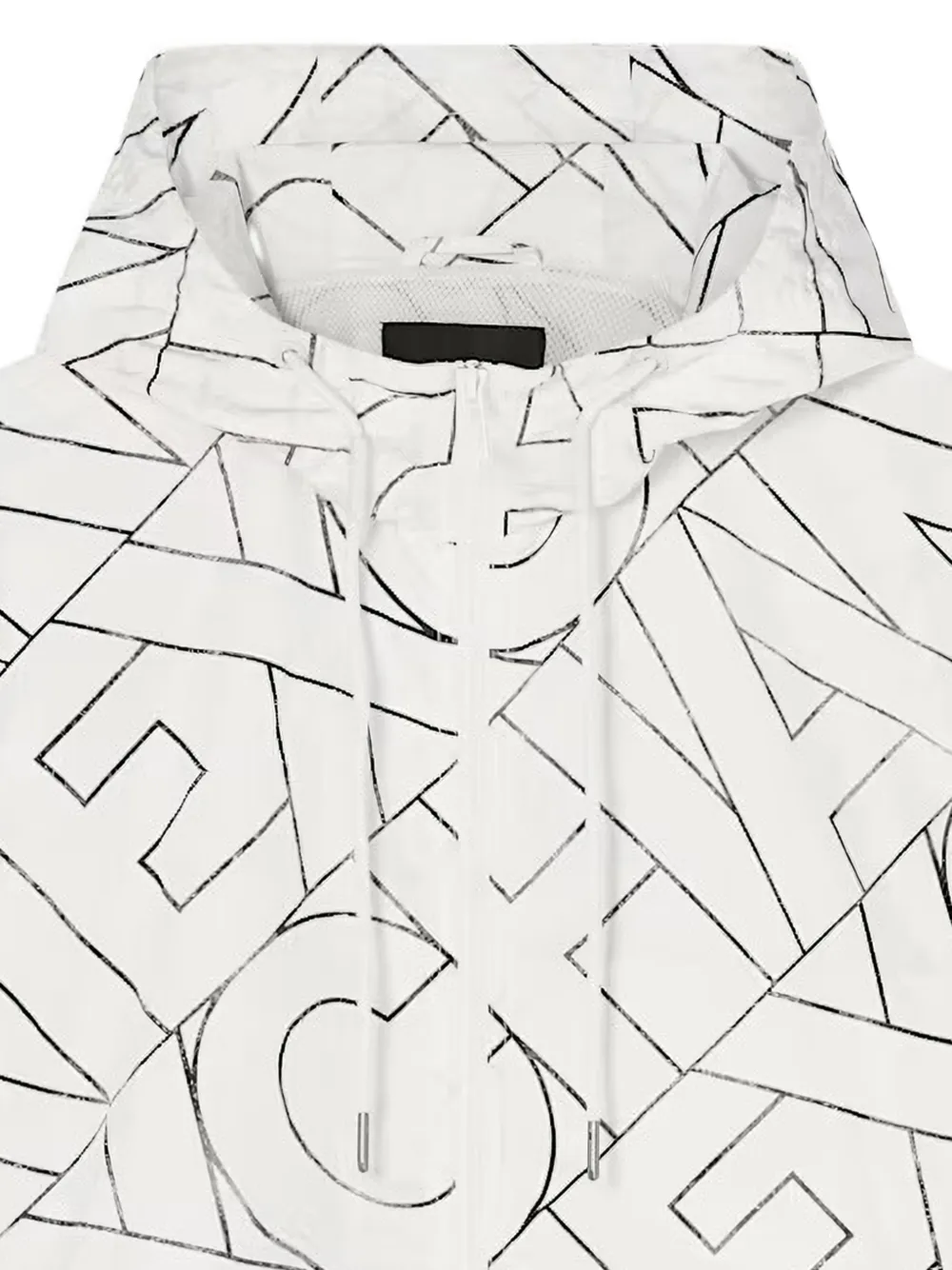 Armani Exchange Windjack met logoprint Wit