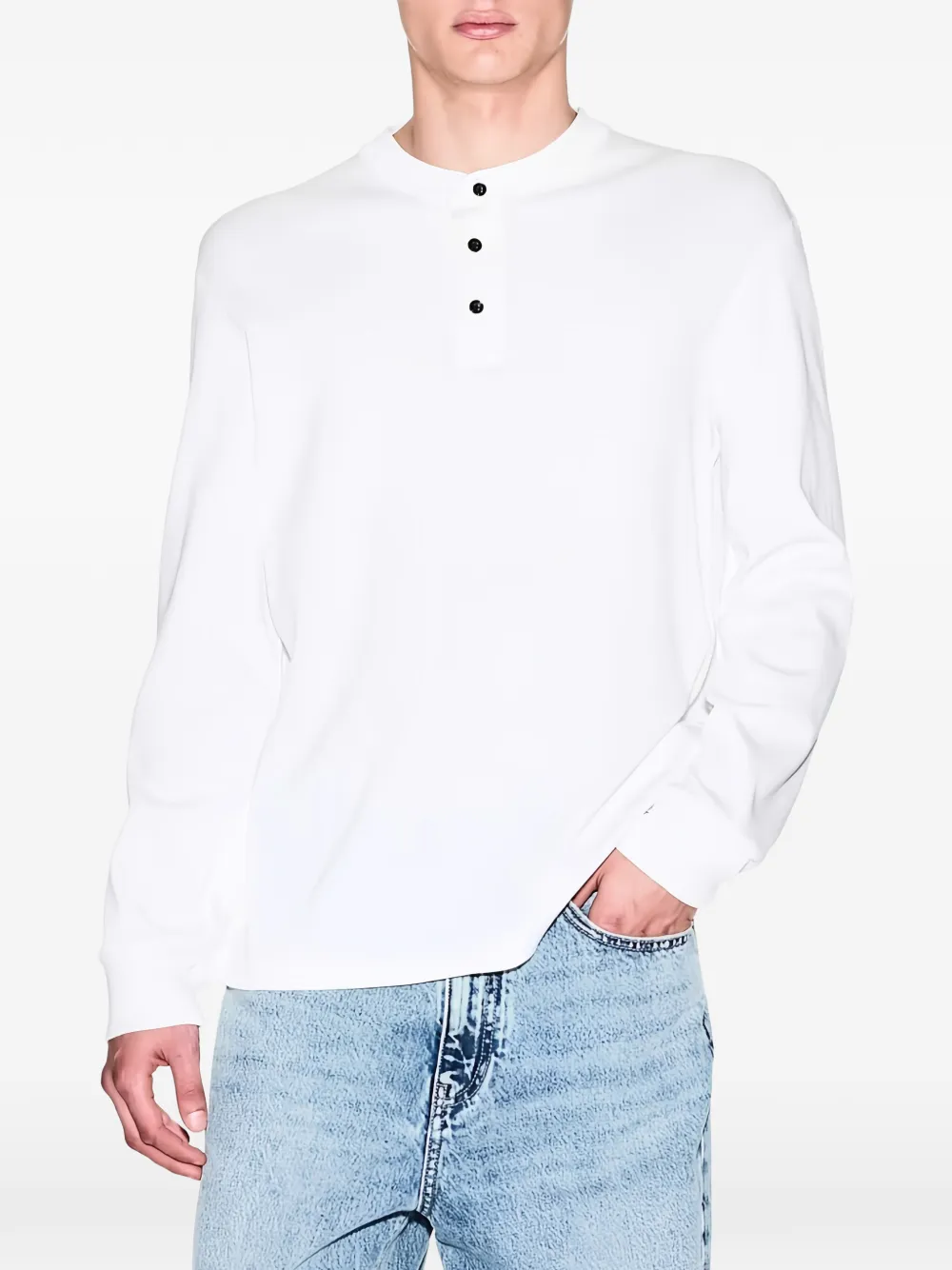 Armani Exchange T-shirt met lange mouwen Wit