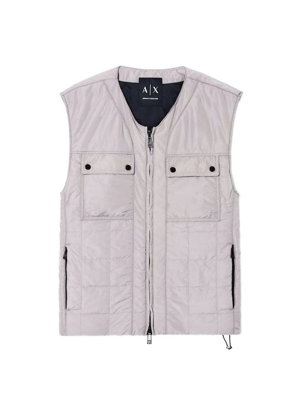 Armani Exchange zip-fastening quilted gilet Beige