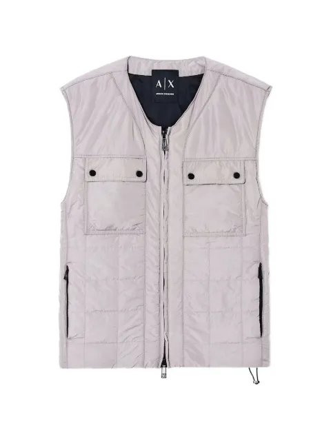 Armani Exchange zip-fastening quilted gilet