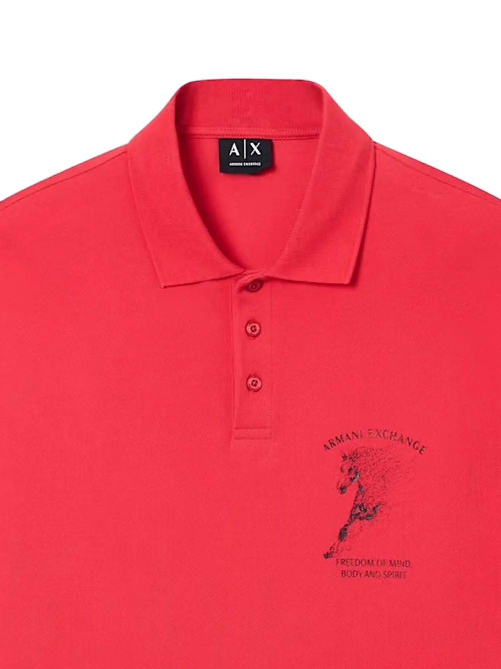 Armani Exchange Poloshirt met korte mouwen Rood