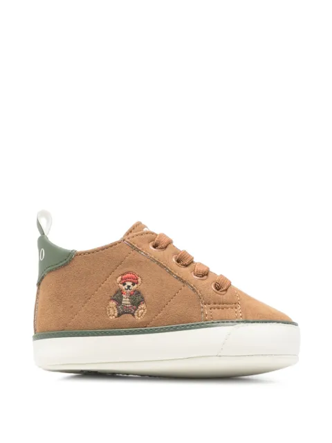 POLO RALPH LAUREN KIDS Quilton Bear Gore Hi sneakers