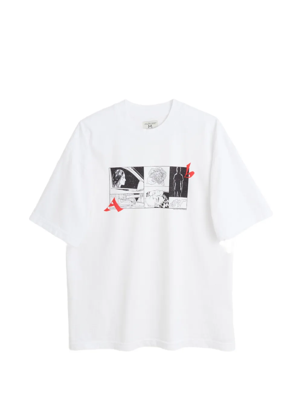 Alfabet Tee Storyboard-print T-shirt