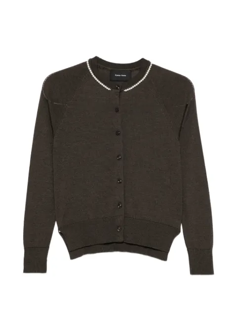 Simone Rocha faux-pearl embellished cardigan