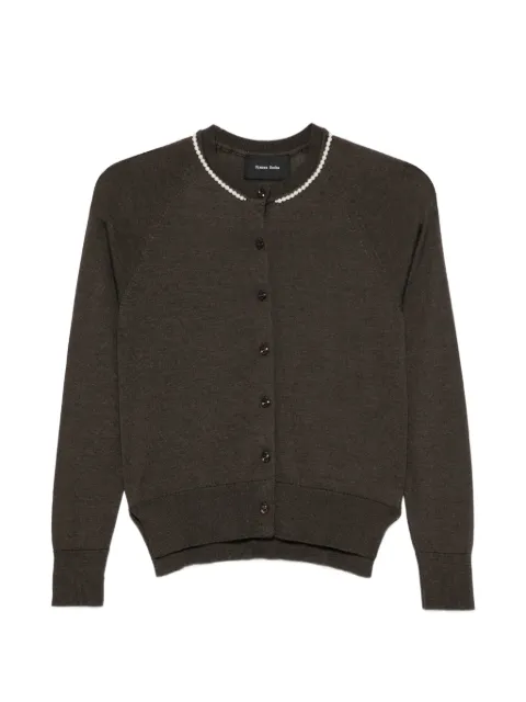 Simone Rocha faux-pearl embellished cardigan