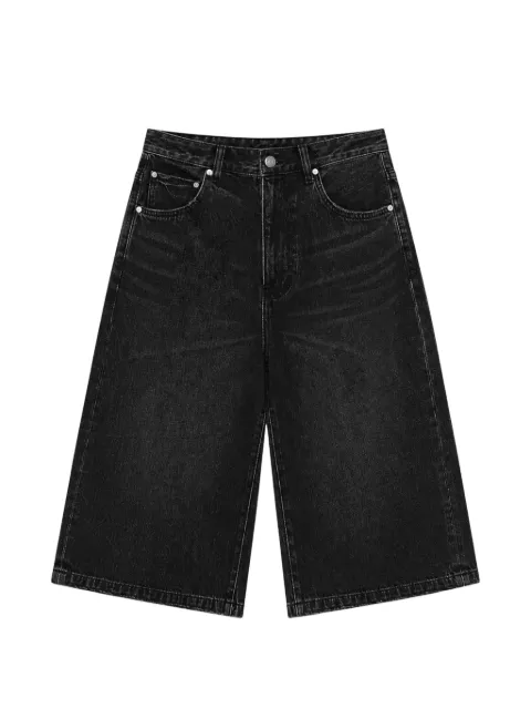 LLC Achromatic denim shorts