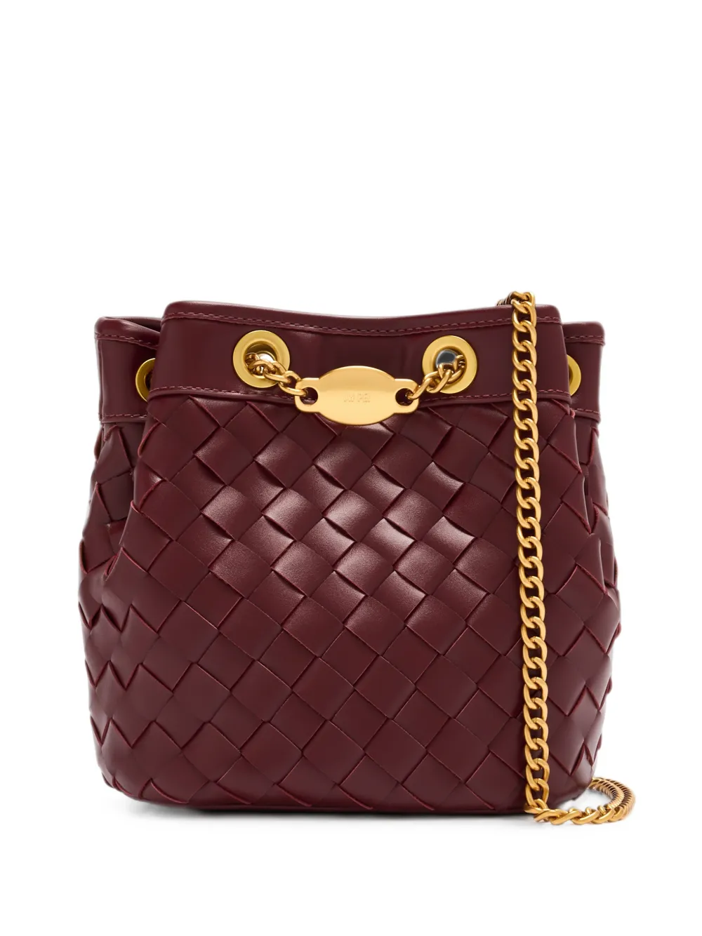 JW Pei Yara woven leather bucket bag - Rosso