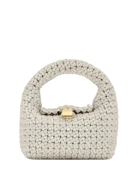 Hibourama Doria Gem woven crystal tote bag