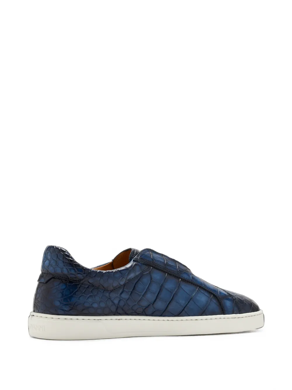 Magnanni alligator-effect slip-on sneakers Blauw