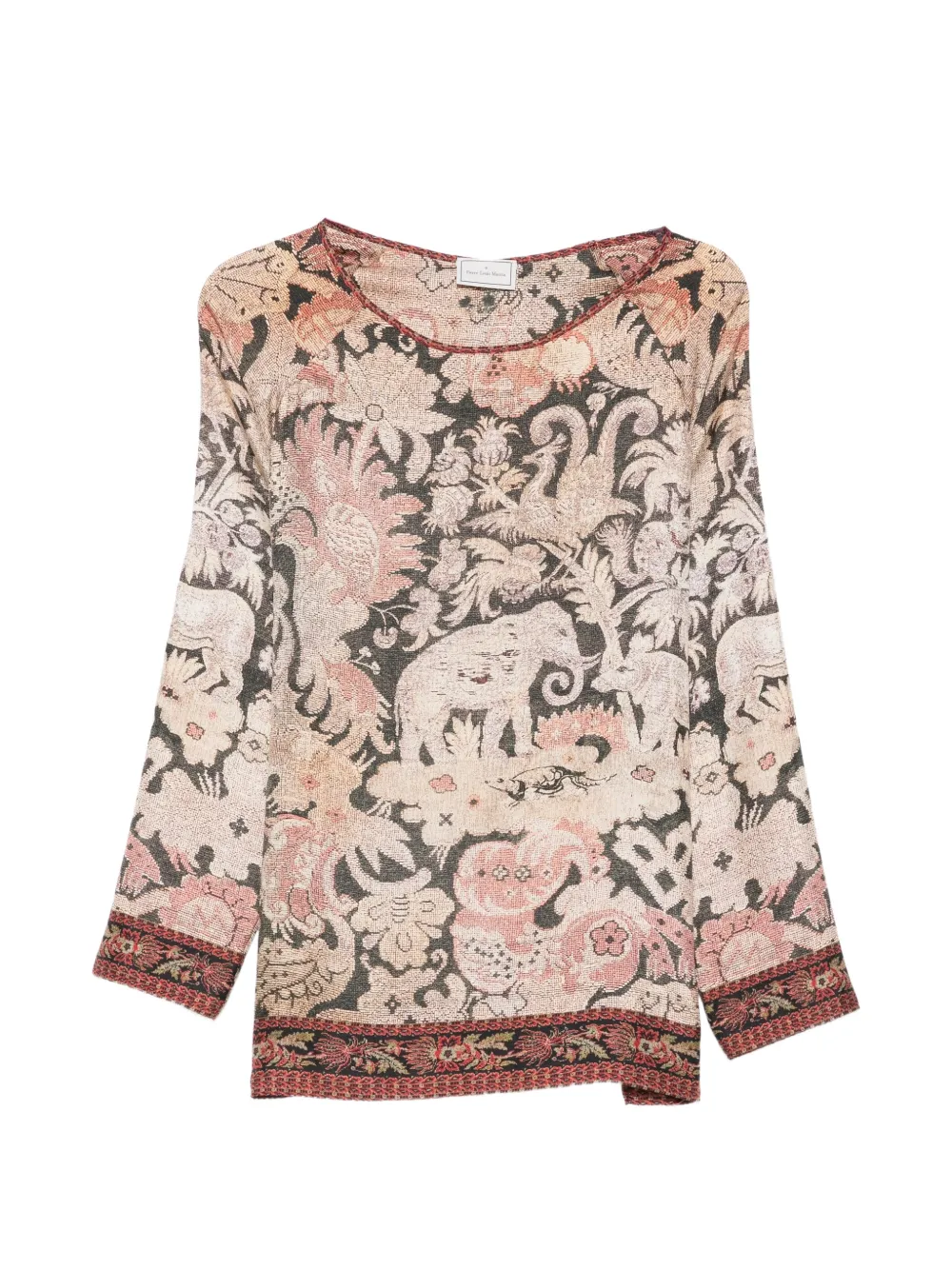Pierre-Louis Mascia floral-print silk top