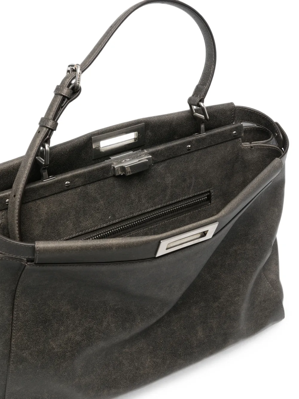 FENDI Grote Peekaboo shopper Grijs