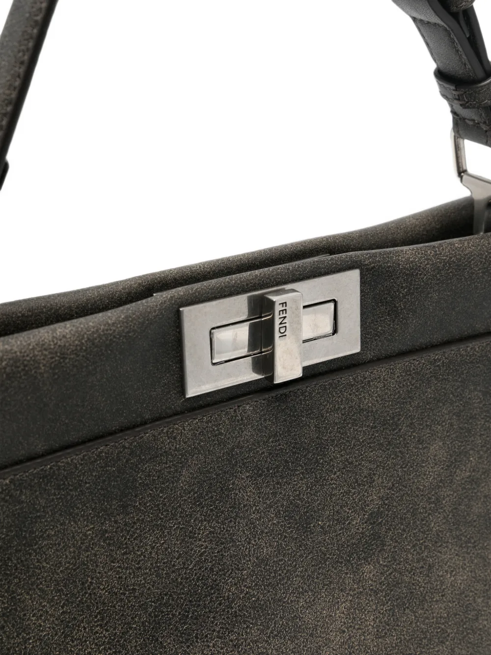 FENDI Grote Peekaboo shopper Grijs