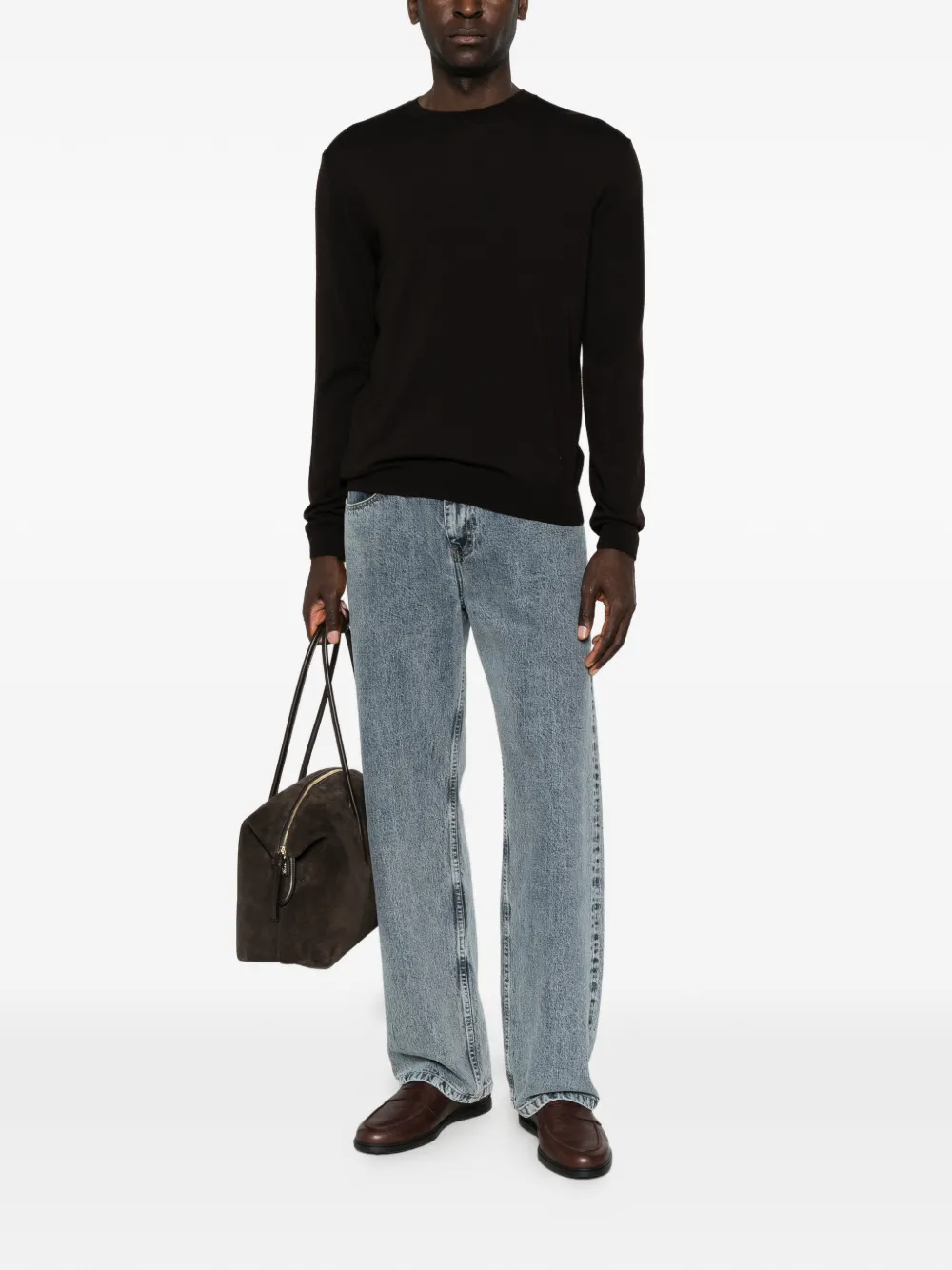 Corneliani Trui met ronde hals Bruin