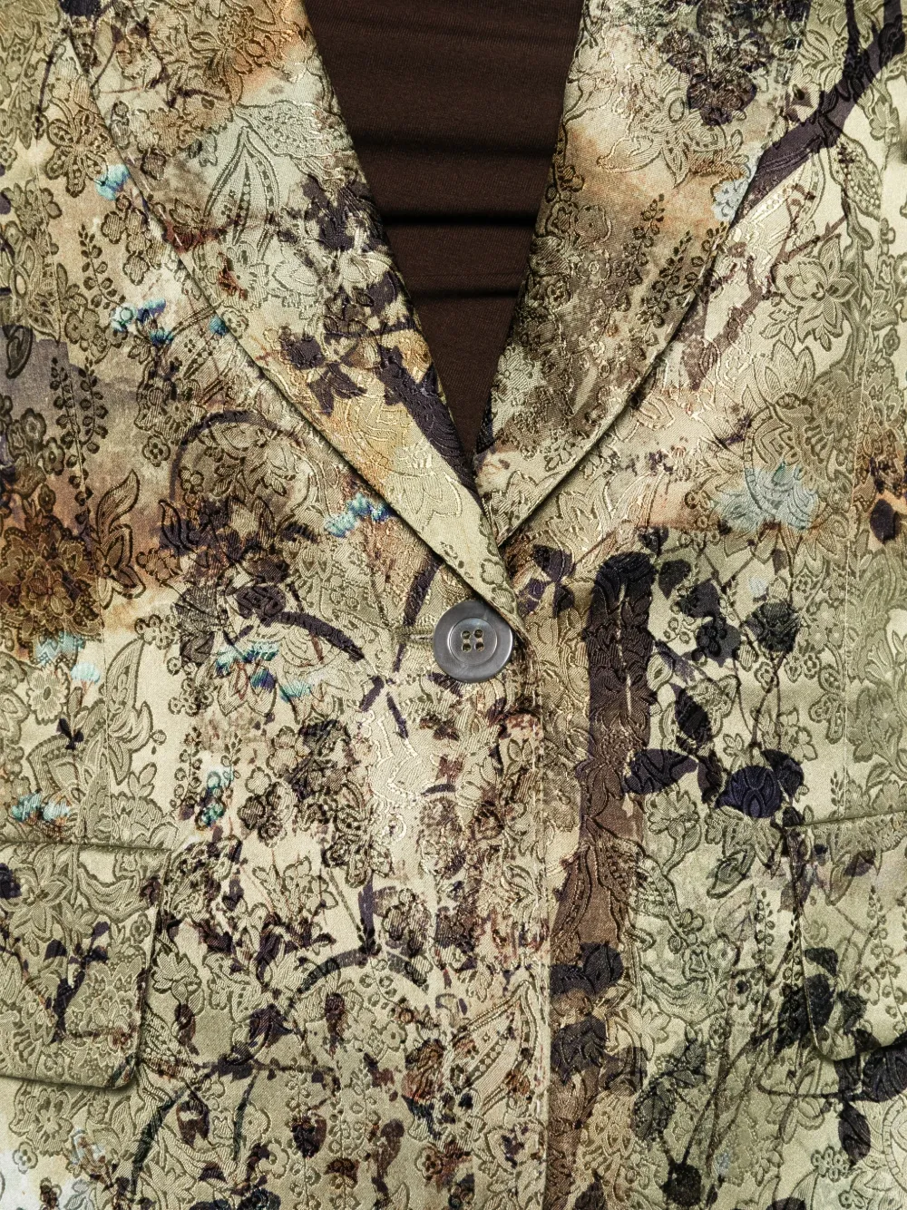 Pierre-Louis Mascia Jacquardgeweven jack met bloemenprint Groen