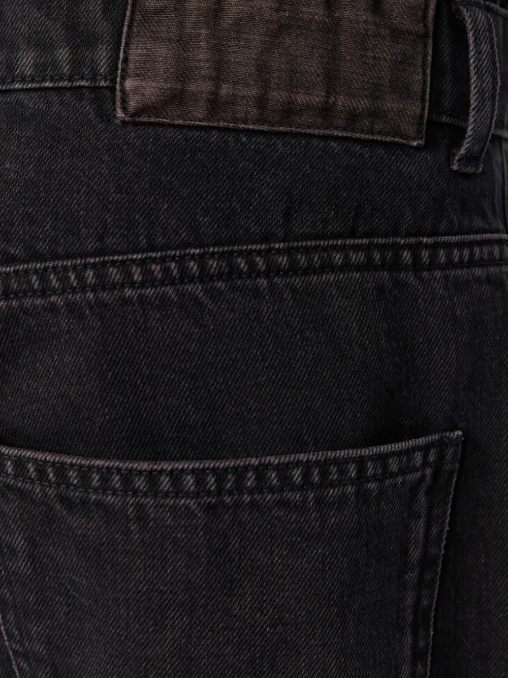 mfpen Katoenen straight jeans Zwart