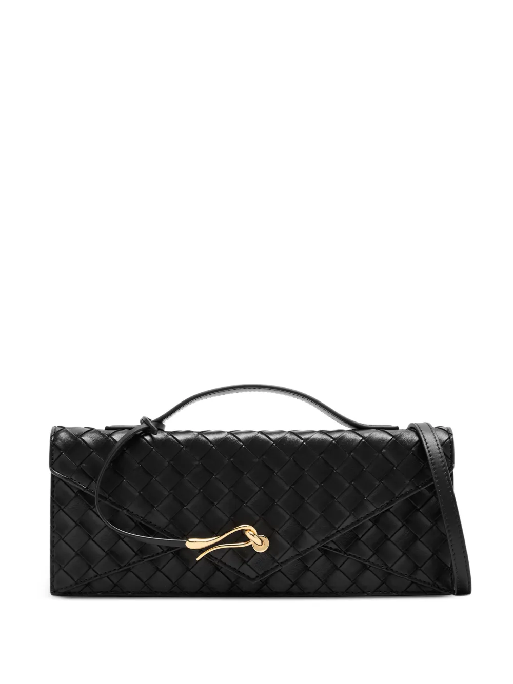 JW Pei Celeste woven envelope shoulder bag - Schwarz