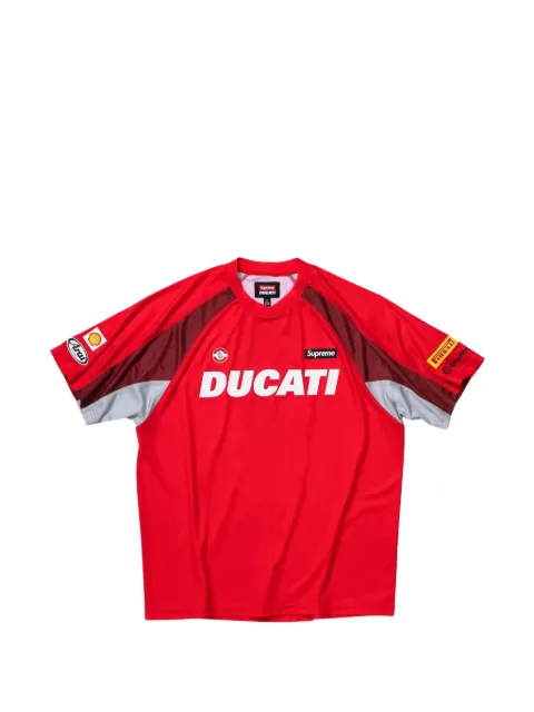Supreme x Ducati Soccer Jersey logo-print T-shirt