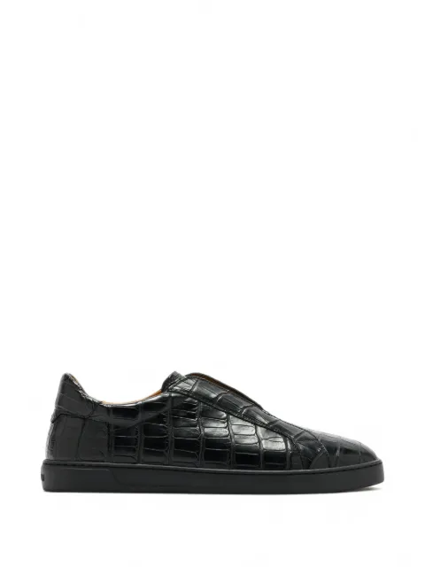 Magnanni Nitro alligator-effect slip-on sneakers