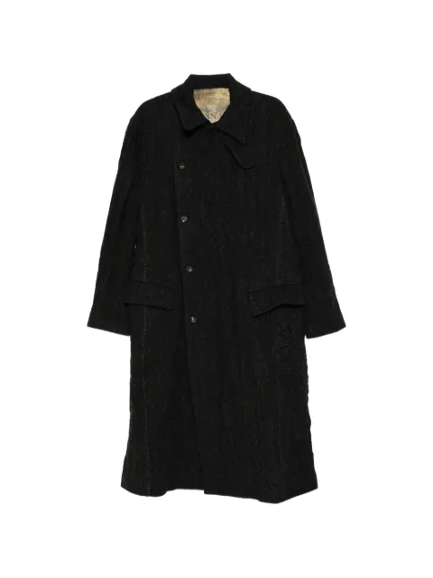 Masnada button-fastening coat