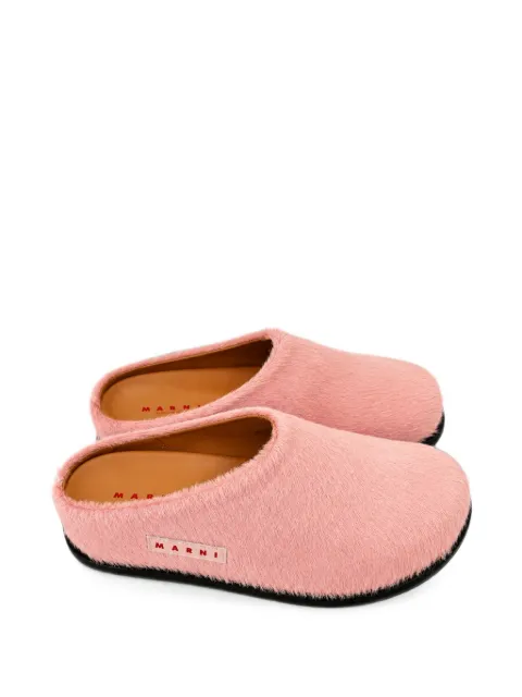 Marni Kids pony-hair mules