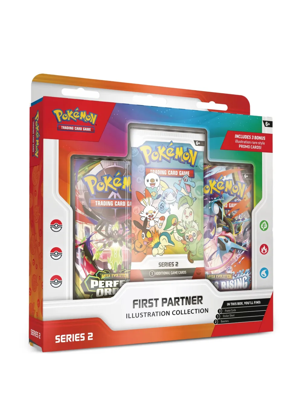 Pokemon Mega Evolution First Partner Illustration Collection Series 2 Sammelkarten - Weiß