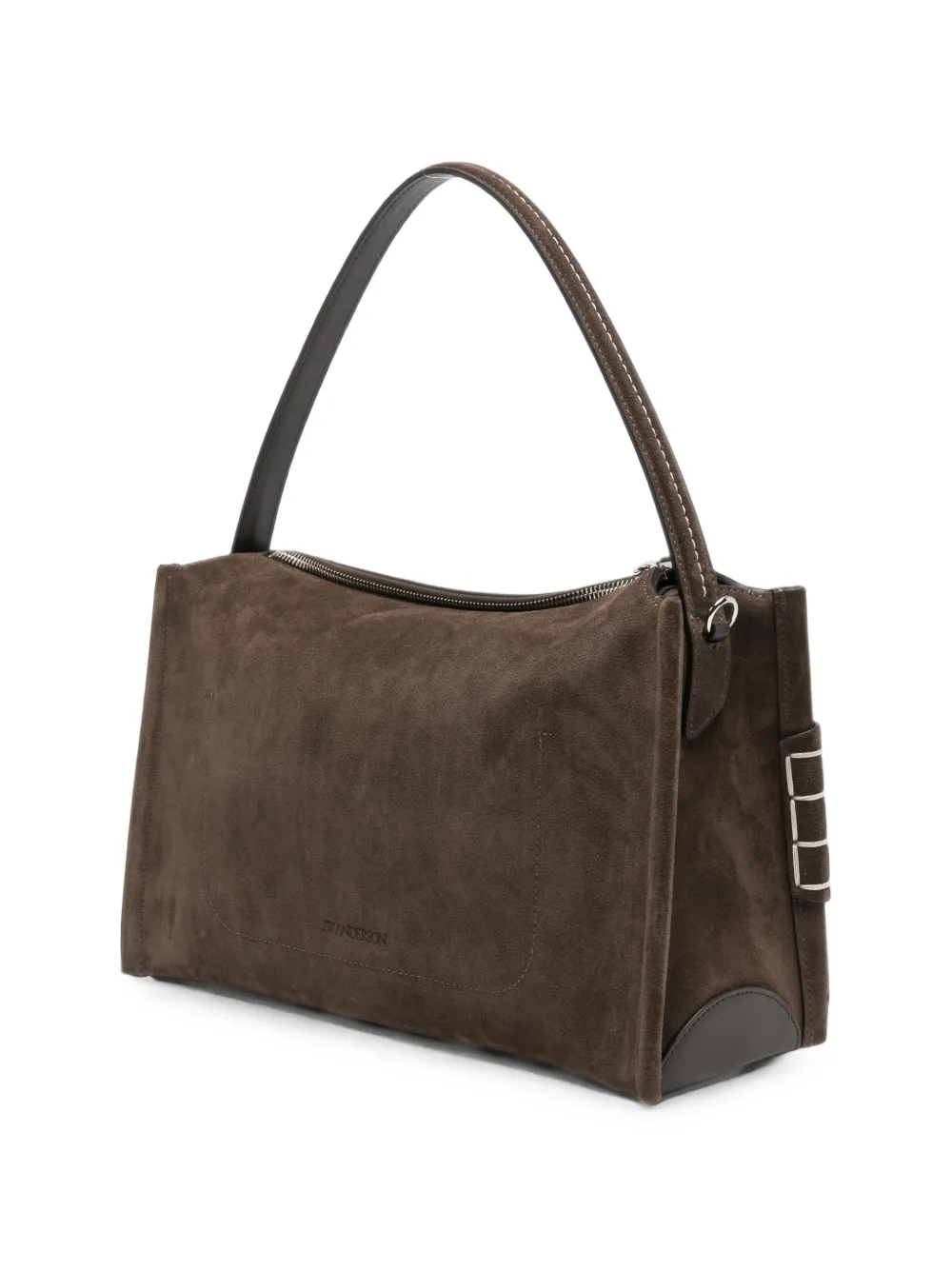 JW Anderson Suède shopper met zweepsteekdetails Bruin
