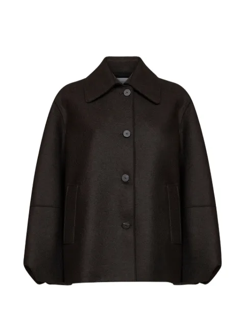 Harris Wharf London single-breasted wool-blend coat