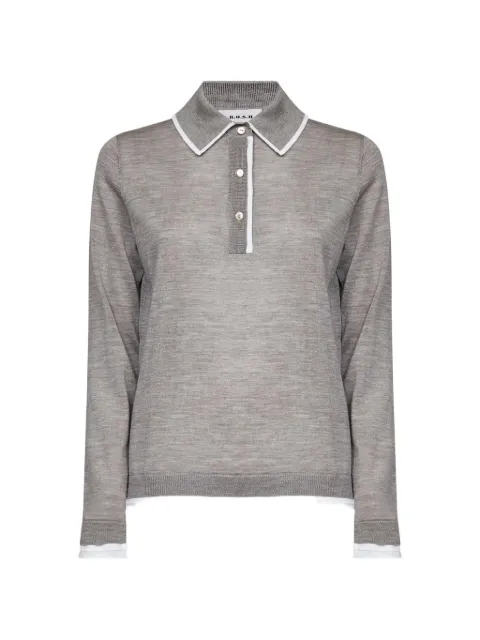 P.A.R.O.S.H. contrast-trim polo sweater