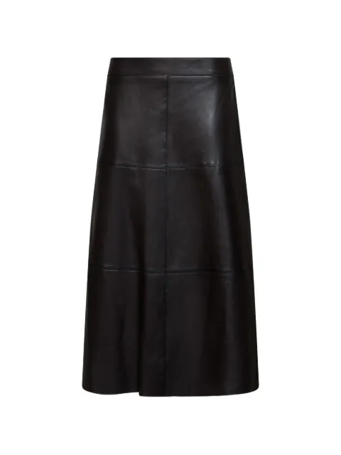 P.A.R.O.S.H. panelled leather skirt