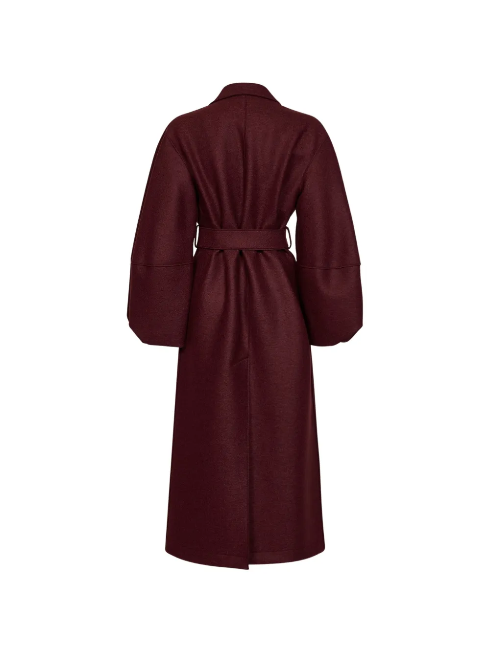Harris Wharf London Jas met ceintuur en ballonmouwen Rood