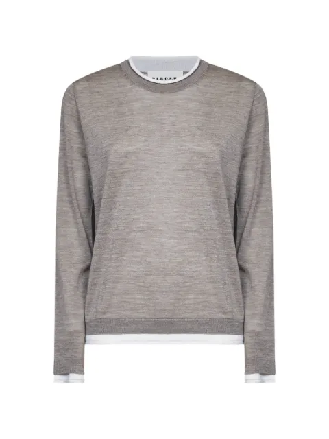 P.A.R.O.S.H. layered-effect fine-knit sweater