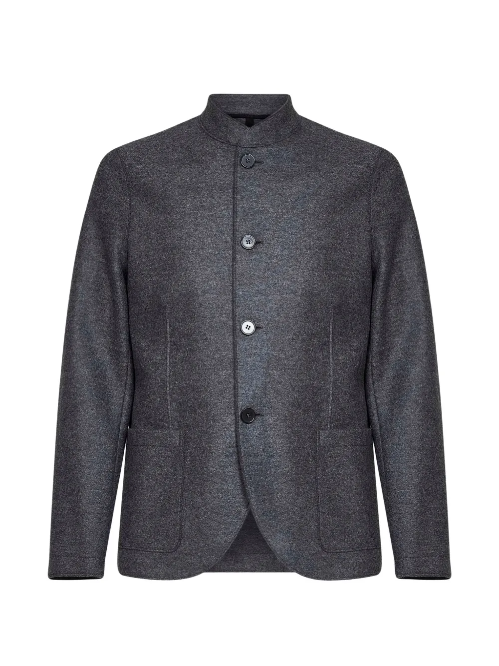 Harris Wharf London Nehru mandarin-collar virgin-wool jacket