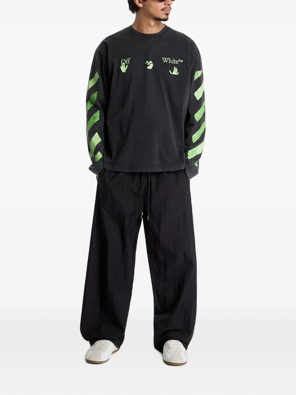 Off-White Trainingsbroek met Diagonals-print Zwart