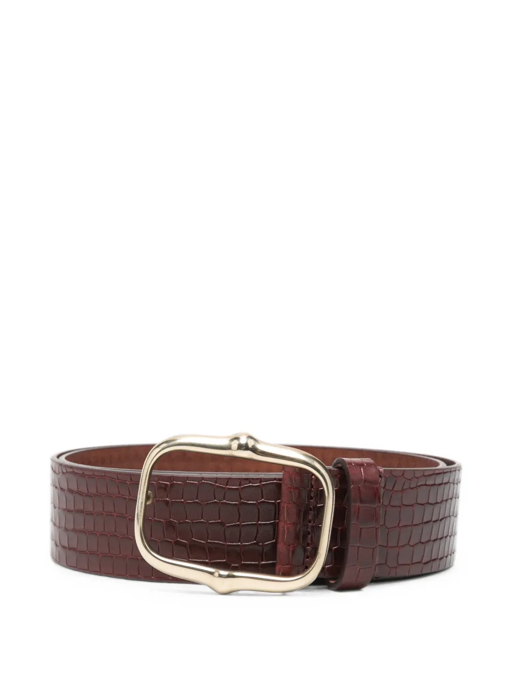 MARANT croc-effect leather belt - Marrone
