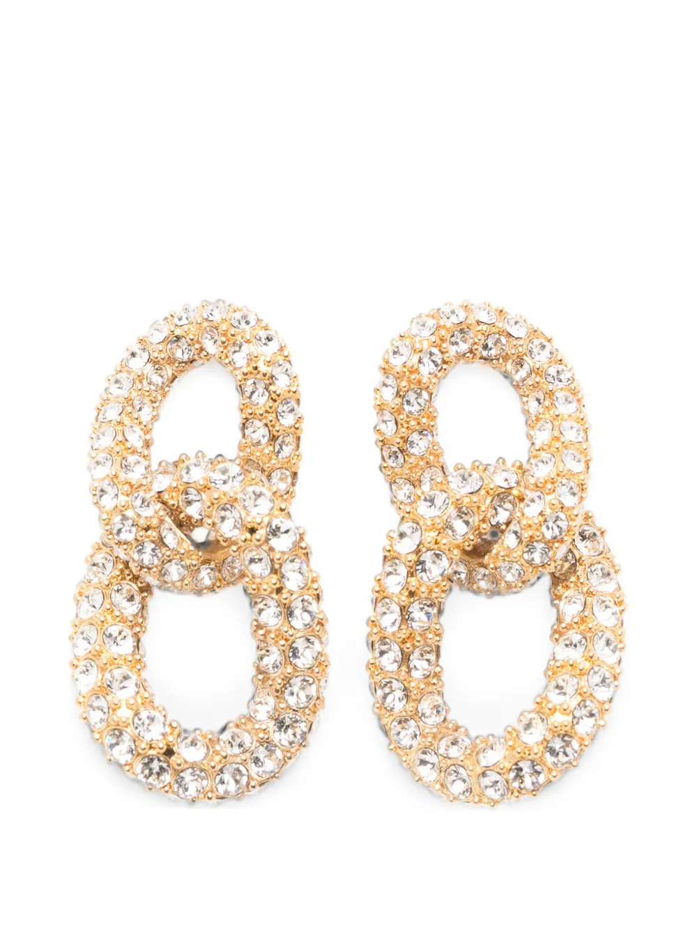 ISABEL MARANT Funky crystal-embellished drop earrings