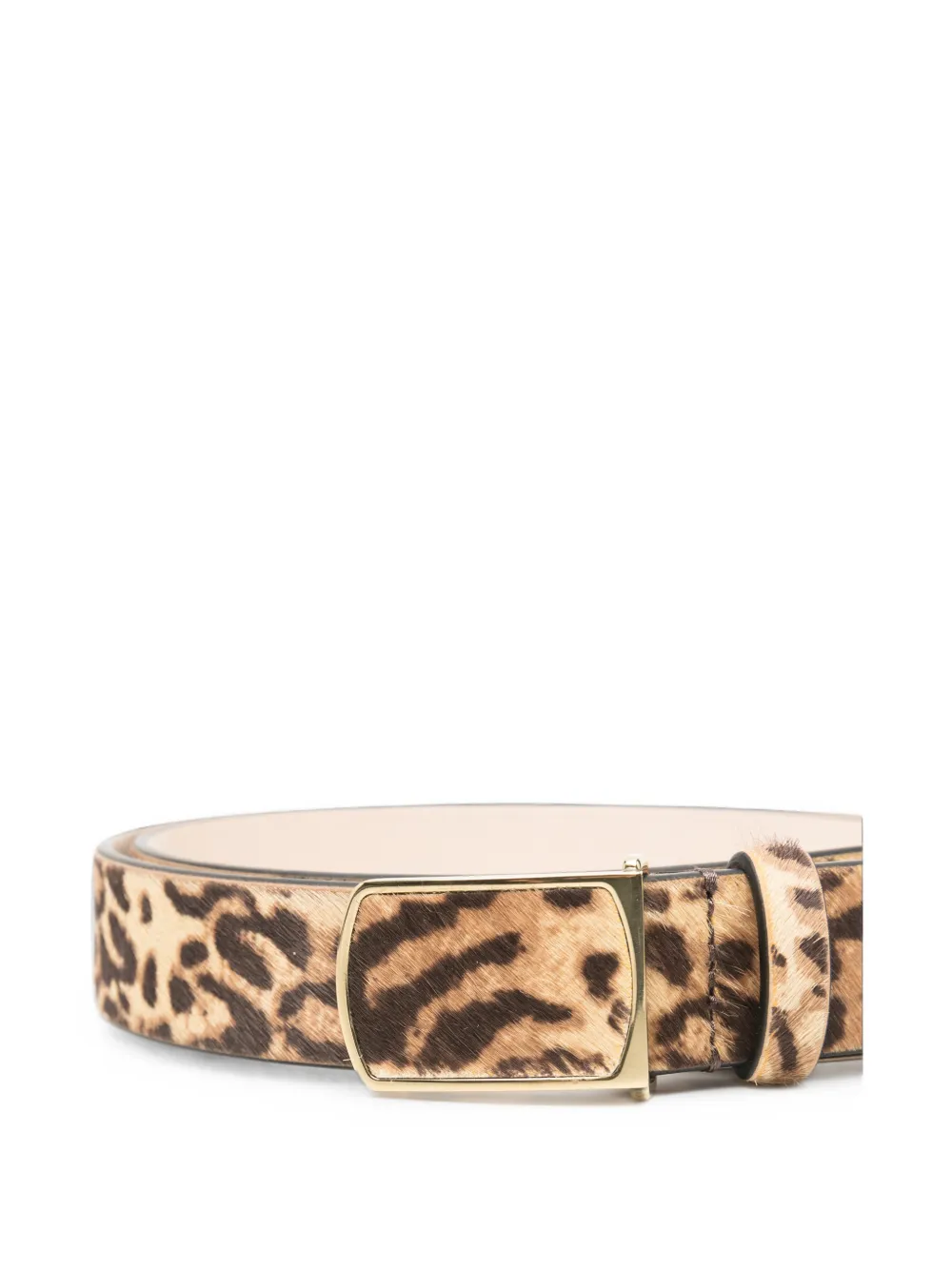 ISABEL MARANT Riem met luipaard-print en gespsluiting Bruin